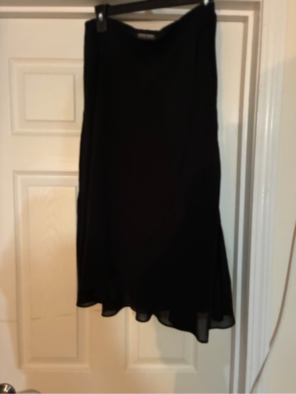 New York & Company Black A-Line Midi Skirt